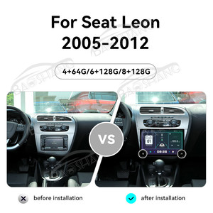 Lecteur multimédia automobile BaoShang Din pour <span class=keywords><strong>Seat</strong></span> <span class=keywords><strong>Leon</strong></span> 2005-2012, système d'exploitation Android, Bluetooth, USB, commande au volant, unité principale - Product Image 2