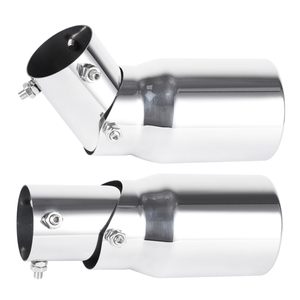 Punta <span class=keywords><strong>de</strong></span> Silenciador <span class=keywords><strong>de</strong></span> <span class=keywords><strong>Escape</strong></span> Ajustable para Automóvil, Universal, Negra y Plateada, <span class=keywords><strong>de</strong></span> Acero Inoxidable <span class=keywords><strong>de</strong></span> Alta Calidad - Product Image 4
