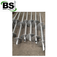 Piles hélicoïdales galvanisées à chaud/pieux de terrasse utilisés pour les fondations de terrasse
