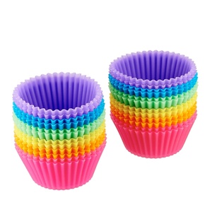 Tái Sử Dụng Không Dính Silicone Baking Cups/ Muffin Cupcake Liners Vòng Baking Khuôn Cho Gelatin, Snacks, Đông Lạnh Treats - Product Image 1