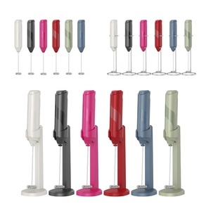 Minimalist Electric Drink Mixer Hand Automatic Mini Coffee Frother Whisk Electric Milk Frother With <b>Stand</b> - Product Image 6