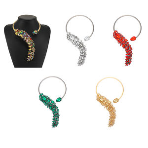 שרשרת במחיר הסיטונאי אישית שרשרת תליון צבע עלה רב רינסטון שרשראות קסם - Product Image 1