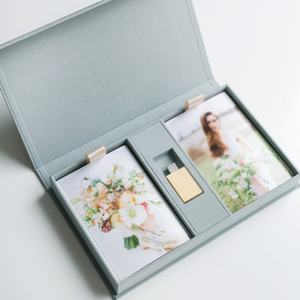 Carta personalizzata di lusso stampa ricordo regalo confezione confezione scatola di lino Album di foto di nozze scatola scatola di libri di lino - Product Image 2