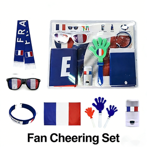 Kit de Artículos para Fanáticos de la Copa <span class=keywords><strong>Mundial</strong></span> de Fútbol 2026, Paquete Personalizado para Aficionados, Conjuntos de Animación con Bufanda y Gafas, Venta al Por Mayor - Product Image 1
