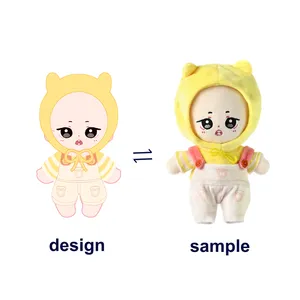 Boneco de pelúcia kpop, brinquedo de pelúcia personalizado com personagem de desenho animado, estrela, idol, boneco de pelúcia