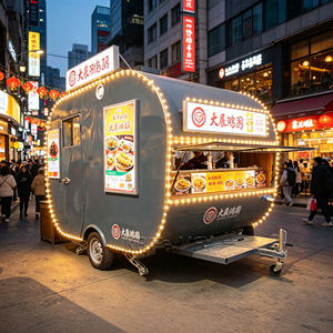 Professional Nacho Trailer Fully Equipped Lemonade Catering Truck Stylish Burger Food Cart - Product Image 2