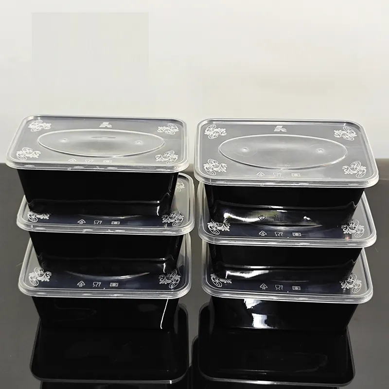 12oz / 17oz / 22oz / 25oz / 34oz / 42oz / 51oz impilabile BPA contenitore per alimenti monouso in plastica per microonde con contenitore