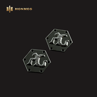 HONMEO Étiquette Métallique Personnalisée OEM ODM en Alliage de Zinc pour Vêtements - Plaque Logo Plaquée pour Sacs, Chaussures et Vêtements - Usine depuis 1991