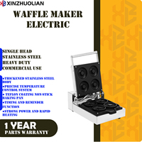 Nouvelle machine à gaufres et beignets professionnelle en acier inoxydable 220V, antiadhésive, à double chauffage, efficace, mini-machine à snacks