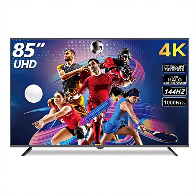 Weier MINI LED 4K Ultra HD Smart LCD Wide Screen 60Hz Ultra-Slim Hotel TV Google WebOS Android AOSP Tizen Black 32"-98"