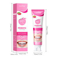 Dentifrice Probiotique OEM ODM Marque Privée Soin des Gencives 120g Parfum Pêche Blanchiment des Dents en 7 Jours Soin Bucco-dentaire Adulte Vente en Gros
