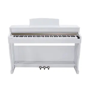 OEM modèle B-808 professionnel multifonctionnel 88 touches d'action de marteau piano blanc droit numérique avec puce de rêve