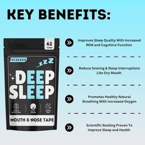 Cintas Nasales para Dormir Profundamente, 62 Unidades |   Cinta Bucal para Dejar de Roncar y Mejorar la Respiración |   Apto para barba, seguro para la piel |   Aumentar - Product Image 3