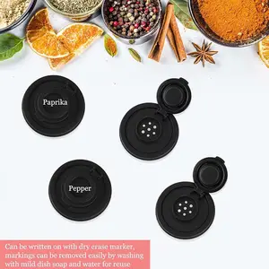 Kitchen Accessories Cooking Utensils Small Salt And Pepper 3oz Round Plastic Spice Shaker