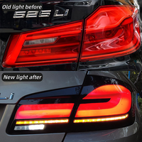 Feux arrière LED personnalisables pour BMW Série 5 F10 F18, rouge, plug and play, mise à niveau des feux arrière