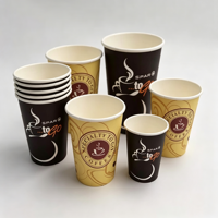 Gobelets à café en papier ondulé biodégradables de 8 oz, 12 oz, 16 oz avec couvercles, gobelets en papier kraft à emporter