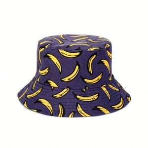 Cool Full Digital Silk Screen Printed Banana Custom Design <b>Bucket</b> <b>Hat</b> for Fishing Ski Party Casual Travel Cycling Daily Use - Product Image 3