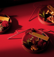 Coffret cadeau Saint-Valentin comprimés bougies parfumées avec feuille de tablette de parfum cire de fleur séchée pièce de ménage bougies parfumées