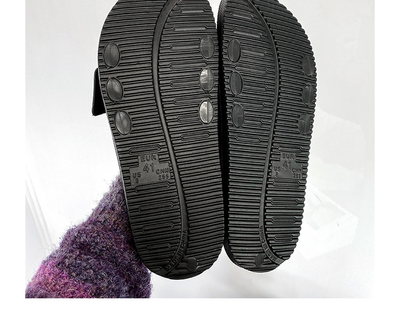 Custom Design Double Buckle Home Slippers EVA PVC Soft Sole Non-slip Couple Slipper