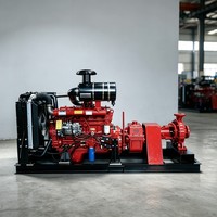 Ensemble de pompe diesel 15 CV avec haute pression, débit élevé, diverses options de pompage, panneau de commande et protection pour le drainage minier