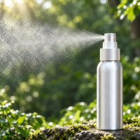 Flacon pulvérisateur en aluminium de qualité supérieure, vaporisateur fin, distributeur de toner, emballage cosmétique rechargeable, conteneur personnalisé avec logo
