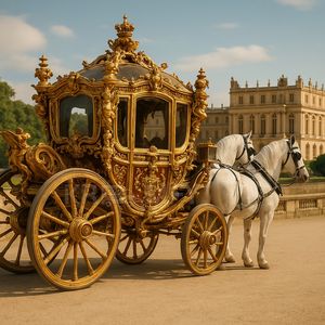 Productos para Parques de Atracciones 2025, Carruaje Eléctrico de Caballos, Carruajes de Boda de Princesa Real Europea en Venta - Product Image 1