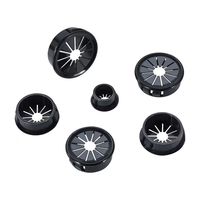 Oeillet de câble à encliqueter en nylon en forme de pétale RSB Service de coupe personnalisé pour anneau de Protection de fil Panneaux électriques Câblage automobile