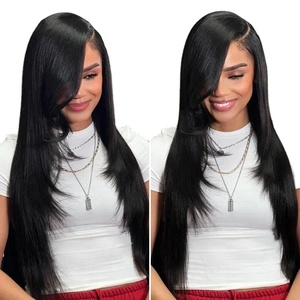 วิกผมตรงแบบเย็บติดด้านหน้า ทรงบัตเตอร์ฟลายแบบไล่ชั้น  ไม่ต้องใช้กาว  จัดส่งรวดเร็ว  ใส่ได้เลยทันที - Product Image 1