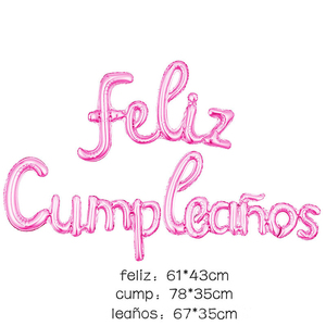 Set di Palloncini in Foil 'FELIZ CUMPLEAÑOS' da 16 Pollici, Palloncini Alfabetici <span class=keywords><strong>per</strong></span> Decorazioni di Feste di Compleanno - Product Image 4