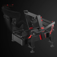 Simulateur de course automobile d'intérieur Langle 4 DoF, 3 écrans, machine de jeu d'arcade VR pour course automobile, simulateur de conduite automobile