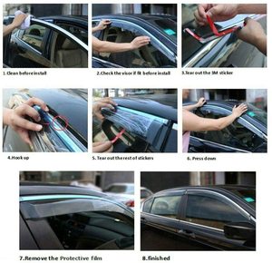 Mayorista chino Visera de ventana de coche Modelo de coche especial Deflector de ventana de puerta de coche - Product Image 4