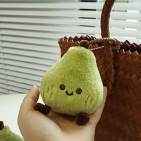 Boneka Gantung Bentuk Buah Pir Lucu, Mainan Dekorasi Tas, 6x5x8cm, Unisex, Merek LinKong