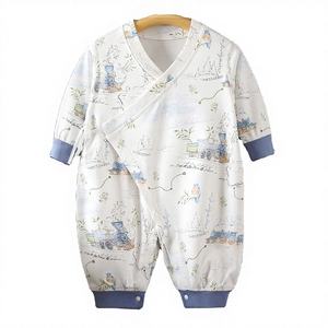 <span class=keywords><strong>เฮง</strong></span>ซ่ง ชุดรอมเปอร์เด็กอ่อน ยูนิเซ็กซ์ ผ้าฝ้ายแท้ 100% แขนยาว ลายการ์ตูนน่ารัก ติดกระดุมแป๊ก สำหรับฤดูใบไม้ผลิ ปี 2024 - Product Image 4