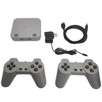 Console de jeu vidéo P1 avec deux manettes sans fil 2,4G pour console rétro P1, 6 émulateurs, 32 bits, sortie TV 4K H-D, jeu classique