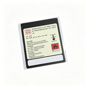 Custom-printed <b>waterproof</b> high-temperature fire hazard warning <b>labels</b> - Product Image 6