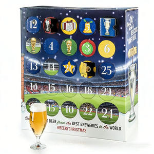 <span class=keywords><strong>Calendrier</strong></span> de l'Avent personnalisé en carton pour le football, boîte de <span class=keywords><strong>calendrier</strong></span> de l'Avent pour le vin ou la bière, 24 jours - Product Image 3