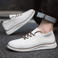 Nouvelles chaussures décontractées légères à lacets pour hommes, avec design respirant à côtes – Chaussures de sport grandes tailles pour hommes