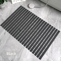 Tapis antidérapant pour salle de bain, spécial douche et toilettes, sans lavage, essuyable, pour drain de sol