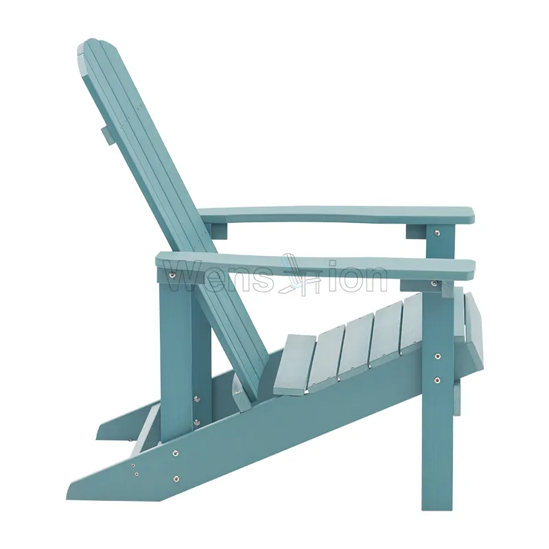 Sedie adirondack da giardino in legno di plastica dura per esterni di vendita calda sedie in compensato da spiaggia