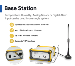 Système de surveillance météo extérieur sans fil à énergie solaire avec capteur de vitesse du vent G7, station de base IP65 en plastique ABS - Product Image 5
