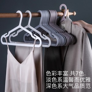 Minimalist Plastic Clothes Hanger Ultra Thin Seamless Non Slip <b>Hook</b> Type For Adult Clothing Organizing Wardrobe Use - Product Image 1