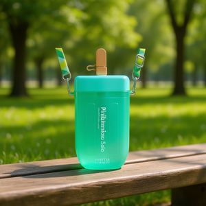 Botella Myrva Palette con Tapa Abatible de Plástico y Correa, Diseño Minimalista, Unisex, Regalo para el Regreso a Clases, Botella para Bebidas de Camping - Product Image 2