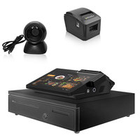 Sistema pos todo en uno Caja registradora inteligente con pantalla LCD de 11,6 pulgadas para pequeñas empresas, sistema de punto de venta, software y hardware pos