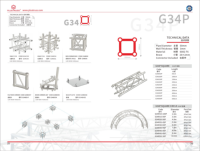 Structure d'éclairage portable certifiée TUV CE ISO9001, structure de scène modulaire en alliage d'aluminium, charge lourde 100 kg, 290x290 mm, tailles personnalisées