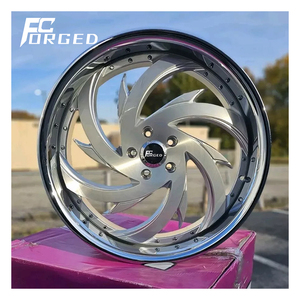 चीन में बनाया गया 2-टुकड़ा 18 19 20 21 22 23 24 इंच मोनोब्लॉक पॉलिश फिनिश एल्यूमीनियम मिश्र धातु के पहियों कार पहियों को स्पोर्ट्स कार के लिए - Product Image 1