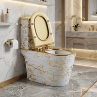 Toilettes de luxe pour salle de bain, vente en gros, personnalisables, à chasse d'eau silencieuse Tornado, avec conception anti-gel, toilettes monobloc à poser au sol