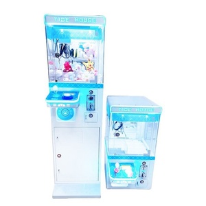 New Mini Commercial Crane Machine <b>Small</b> Boutique Style Coin-Operated Grab Key Chain Clip Doll Machine - Product Image 3