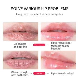 Private Label Collagen Lip <b>Sleeping</b> <b>Mask</b> Pink Crystal Lip Care Sheet for Plumping Moisturizing - Product Image 3