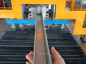 Chất lượng cao đôi đầu Pre Punch U hình dạng thép Keel khung kim loại máy làm U xà gồ hoán đổi cho nhau cuộn tạo thành máy - Product Image 6