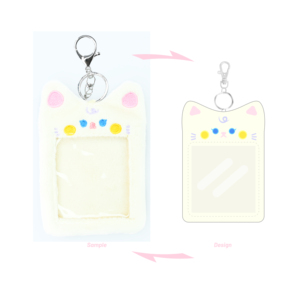 Custodia per carte di peluche in stile coreano dal design personalizzato custodia per <span class=keywords><strong>foto</strong></span> kpop porta carte di credito per <span class=keywords><strong>foto</strong></span> con stelle - Product Image 2